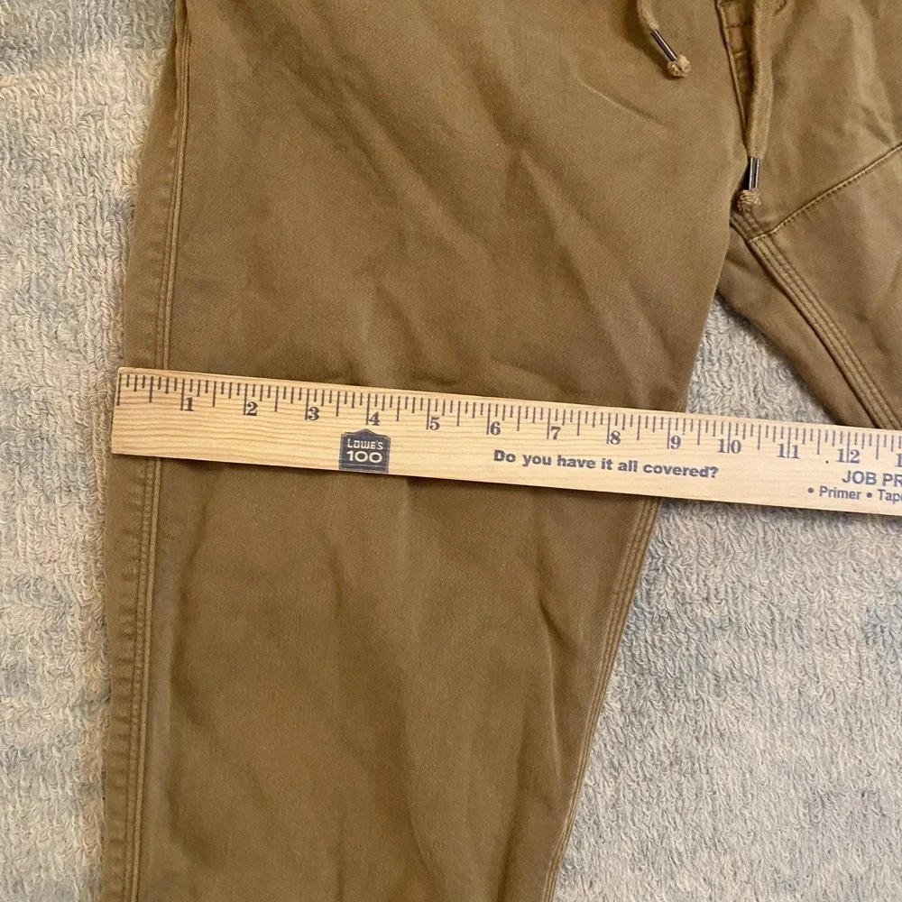 DU/ER Pants Mens 34x29 Brown N2X Slim Fit Jogger Stretch Casual Tapered Cuffed